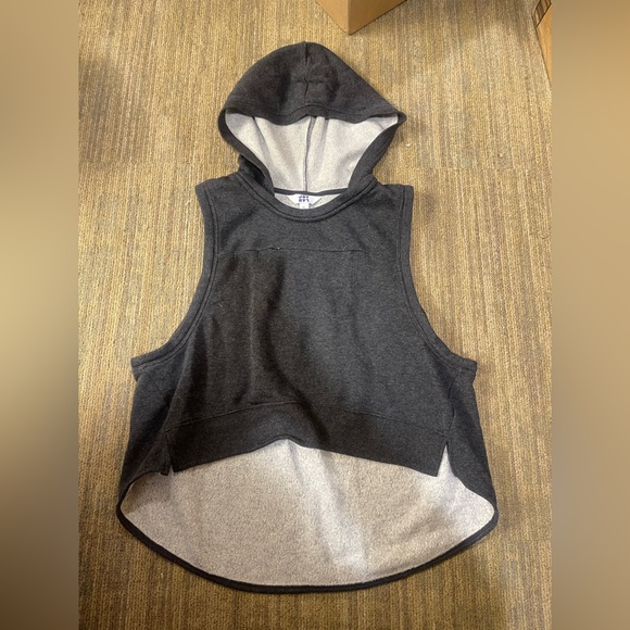 JoyLab Other - JoyLab Charcoal Gray Sleeveless Hooded Pullover